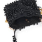 Rajwada Black Beads Embroidered Tassels Potli Bag for Women