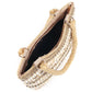Rajwada Gold Shells and Beads Embroidered Clutch for Women