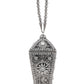 Rajwada Metallic Grey Embellished Clutch for Women