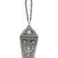 Rajwada Metallic Grey Embellished Clutch for Women