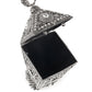 Rajwada Metallic Grey Embellished Clutch for Women