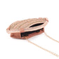 Rajwada Rose Gold Beads and Stone Embroidered Clutch for Women