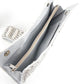 Rajwada White Pearl Beaded And Silver Rhinestone Clutch.