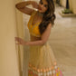 Rajwada Women Multicolored Net Sequence Semi-Stitched Lehenga Choli