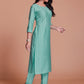 Rajwada - Blue Woven Stitched Kurta Set