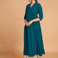 Rajwada Women Dark Blue Fancy Georgette Empire Cut Stitched Kurta