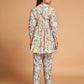 Multicolor Rayon Printed Stitched Co Ord