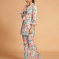Multicolor Rayon Printed Stitched Co Ord