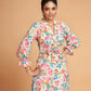 Multicolor Rayon Printed Stitched Co Ord