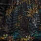 Black Net Print With Sequins Semi Stitched Lehenga Choli