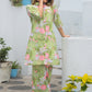 Rajwada Light Green Cotton Printed Co Ord Set for Women