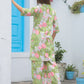 Rajwada Light Green Cotton Printed Stitched Co Ord Set for Women