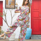 Rajwada Brown Cotton Printed Stitched Co Ord Set for Women
