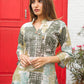 Rajwada Green Cotton Printed Stitched Co Ord Set for Women