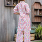 Rajwada White and Pink Cotton Printed Co Ord Set for Women