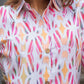Rajwada White and Pink Cotton Printed Co Ord Set for Women