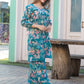 Rajwada Blue Cotton Printed Stitched Co Ord Set for Women