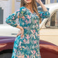 Rajwada Blue Cotton Printed Stitched Co Ord Set for Women