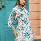 Rajwada White Cotton Printed Stitched Co Ord Set for Women