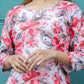 Rajwada White and Pink Cotton Printed Co Ord Set for Women