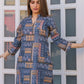 Rajwada Blue Cotton Printed Stitched Co Ord Set for Women