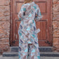 Rajwada Grey Cotton Printed Stitched Co Ord Set for Women