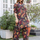 Rajwada Multicolor Cotton Printed Stitched Co Ord Set for Women