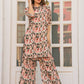 Rajwada Peach Cotton Printed Stitched Co Ord Set for Women