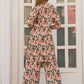 Rajwada Peach Cotton Printed Stitched Co Ord Set for Women