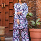 Rajwada Blue Cotton Printed Stitched Co Ord Set for Women