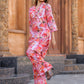Rajwada Red and White Cotton Printed Co Ord Set for Women