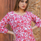 Rajwada Red Cotton Printed Stitched Co Ord Set for Women
