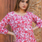 Rajwada Red Cotton Printed Stitched Co Ord Set for Women