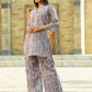 Rajwada Grey Cotton Printed Stitched Co Ord Set for Women