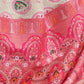 Rajwada Off White And Pink Silk Blend Printed Saree For Women