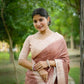 Rajwada Brown Silk Blend Printed Saree For Women