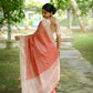 Rajwada Orange Silk Blend Printed Saree For Women