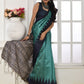 Rajwada Light Blue And Navy Blue Silk Blend Printed Saree For Women