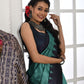 Rajwada Light Blue And Navy Blue Silk Blend Printed Saree For Women