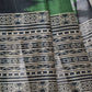 Rajwada Navy Blue And Green Silk Blend Printed Saree For Women