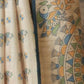 Rajwada Beige Silk Blend Printed Saree For Women