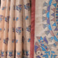 Rajwada Beige Silk Blend Printed Saree For Women