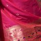 Rajwada Magenta Pink Silk Blend Embroidered Saree For Women