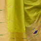 Rajwada Lime Green Silk Blend Embroidered Saree For Women