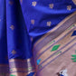 Rajwada Royal Blue Silk Blend Embroidered Saree For Women