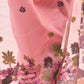 Rajwada Pastel Pink Cotton Blend Embroidered Saree For Women
