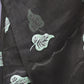 Rajwada Dark Green Embroidered Chiffon Silk Saree with Unstitched Blouse for Women