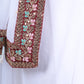 Rajwada White Embroidered Georgette Saree with Unstitched Blouse for Women