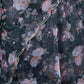 Rajwada Black Floral Printed Embroidered Organza Saree with Unstitched Blouse for Women