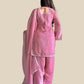Rajwada Pink Silk Solid Kurta Set For Women